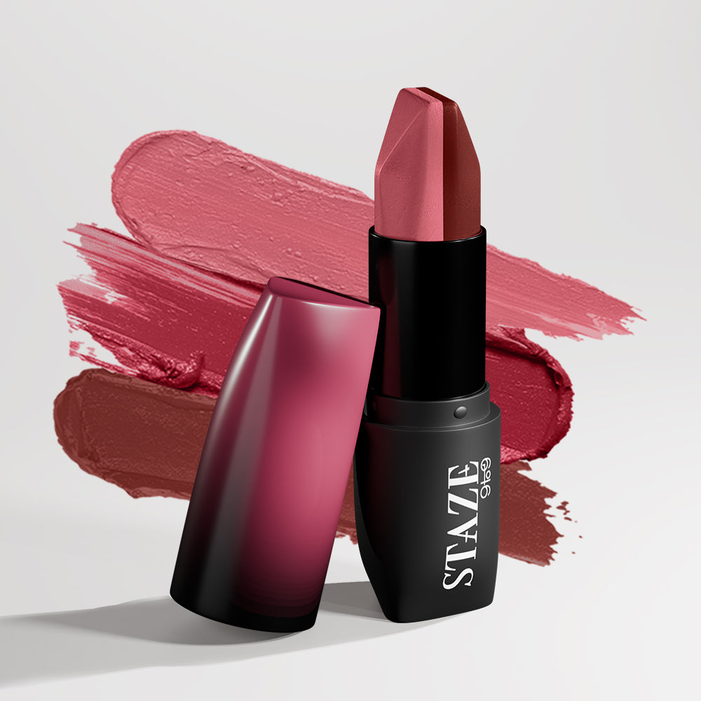 Love Tri-Angle 3 In 1 Lipstick - 01 Brick Pink