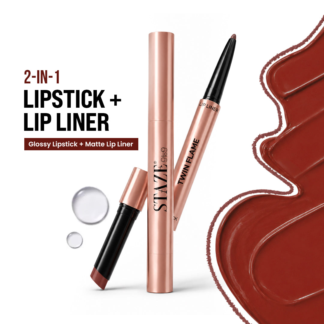 Twin Flame 2in1 Lipstick + Lip Liner 04 Main Squeeze.