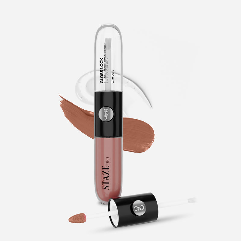 Gloss Lock 2-in-1 Liquid Lipstick - 04 I'm Shy