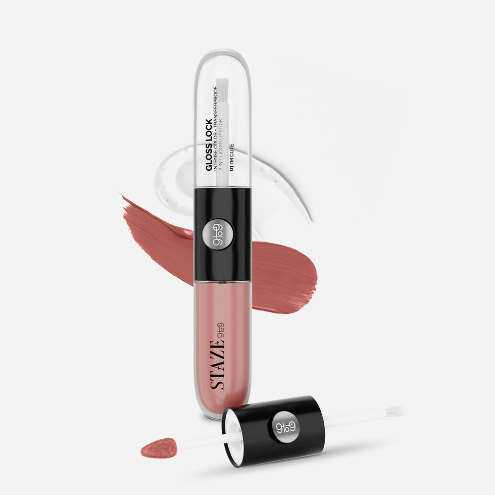 Gloss Lock 2-in-1 Liquid Lipstick - 02 I'm Pretty