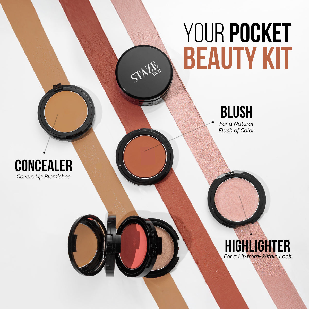 Triple Treat Stacked Face Palette - 02 It Girl