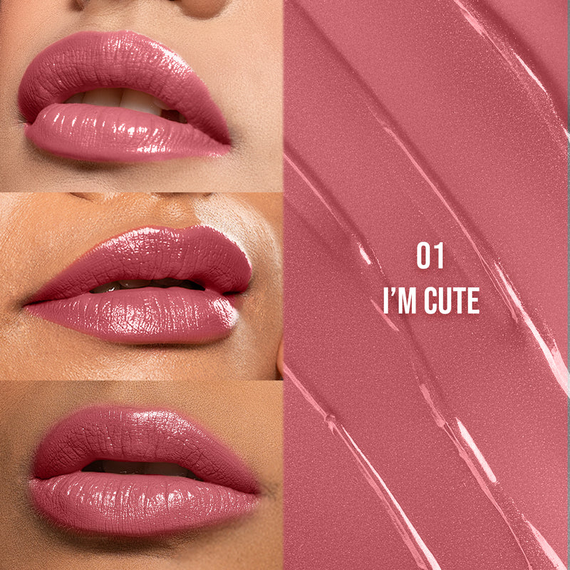 Gloss Lock 2-in-1 Lipstick - 01 I'm Cute