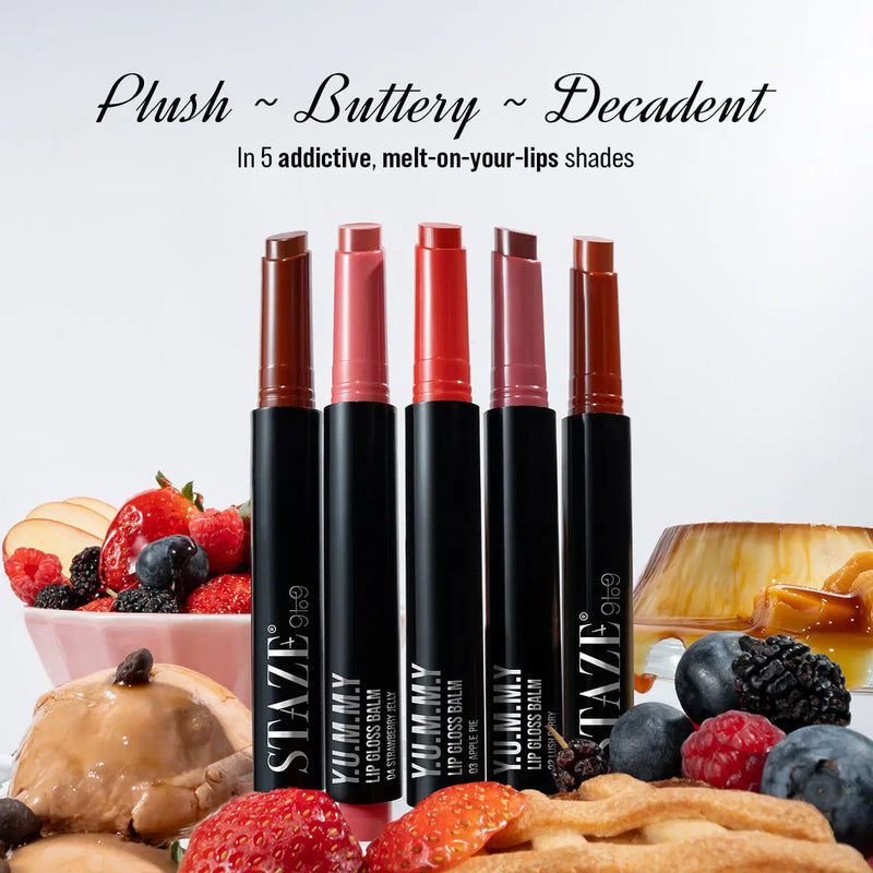 Y.U.M.M.Y Lip Gloss Balm - 02 Lush Berry