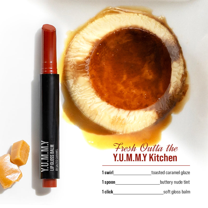 Y.U.M.M.Y Lip Gloss Balm - 01 Salted Caramel