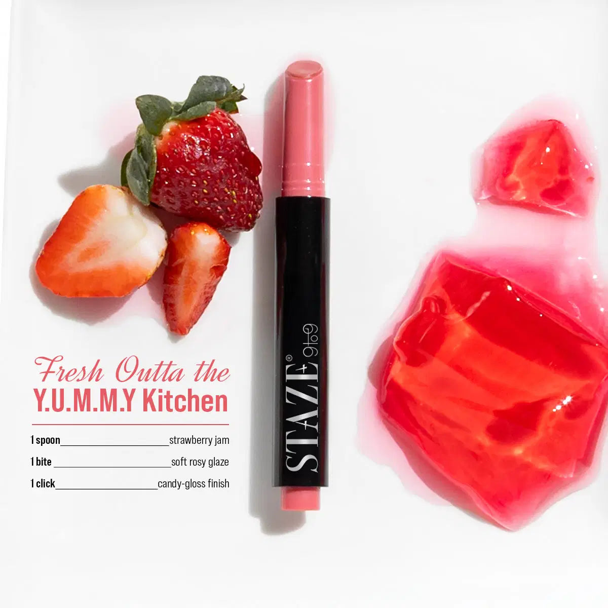 Y.U.M.M.Y Lip Gloss Balm - 04 Strawberry Jelly