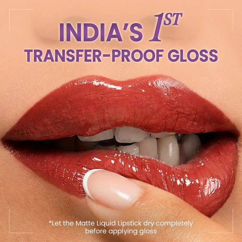 Gloss Lock 2-in-1 Liquid Lipstick - 05 I'm Happy