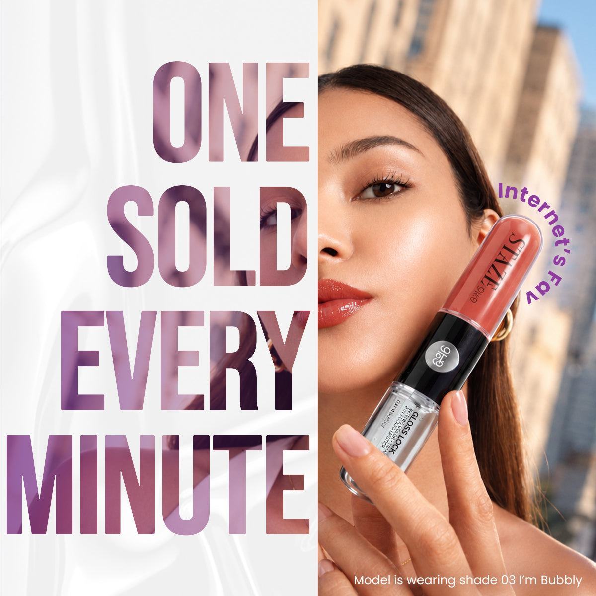 Gloss Lock 2-in-1 Liquid Lipstick - 05 I'm Happy