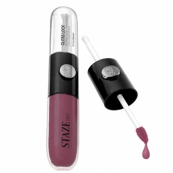 Gloss Lock 2-in-1 Liquid Lipstick - 08 I'm Chic
