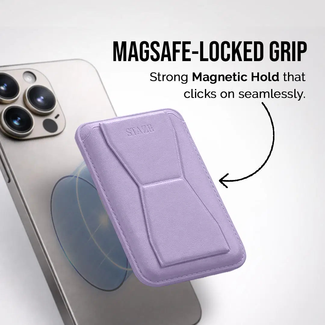 GripIt Magnetic Phone Card Holder + Stand