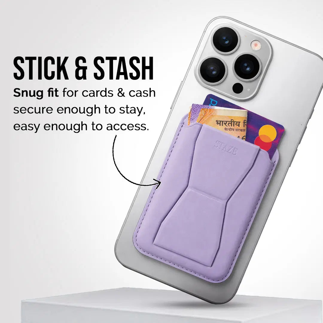 GripIt Magnetic Phone Card Holder + Stand