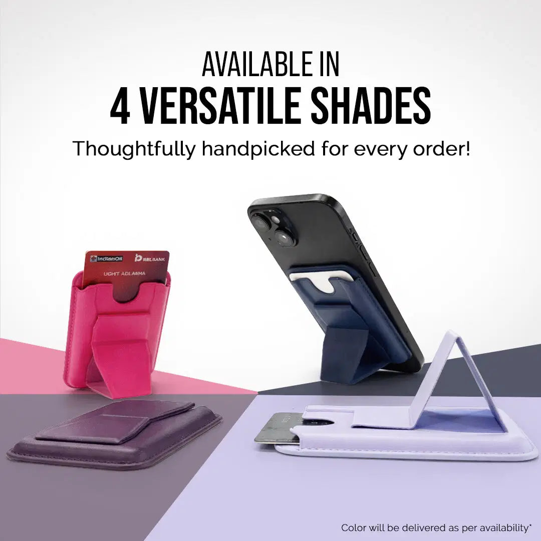 GripIt Magnetic Phone Card Holder + Stand