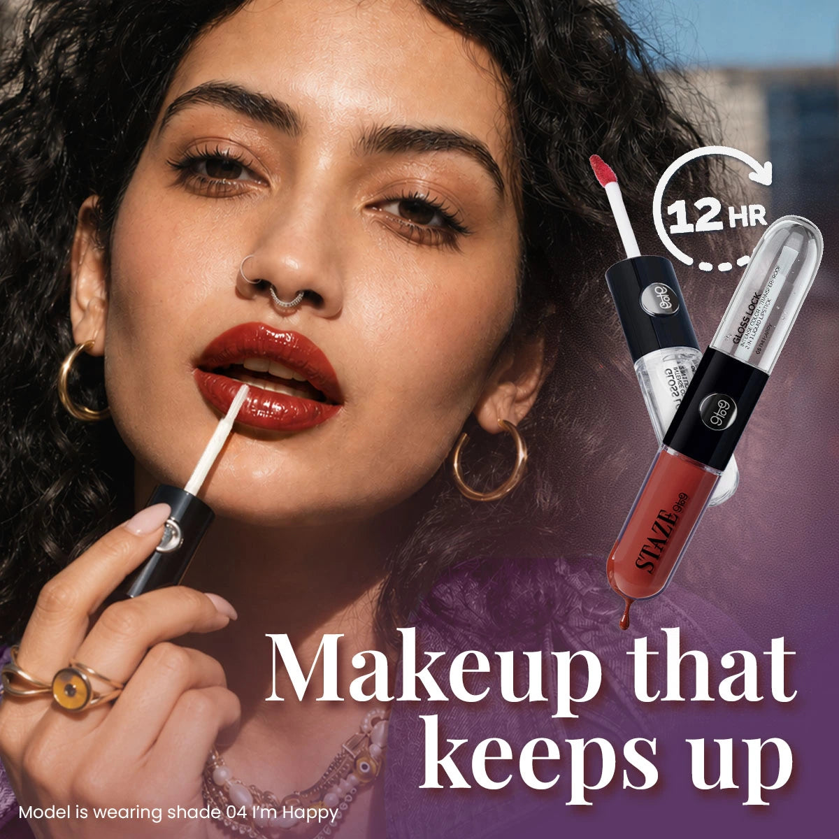 Gloss Lock 2-in-1 Liquid Lipstick - 07 I'm Dreamy