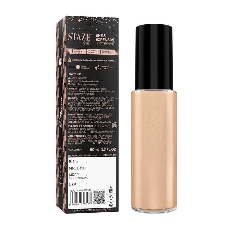 SHE’s EXPENSIVE BODY SHIMMER